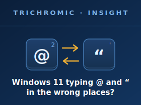 UK Keyboard Layout Changed to USA