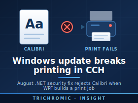 Windows Update CCH Printing